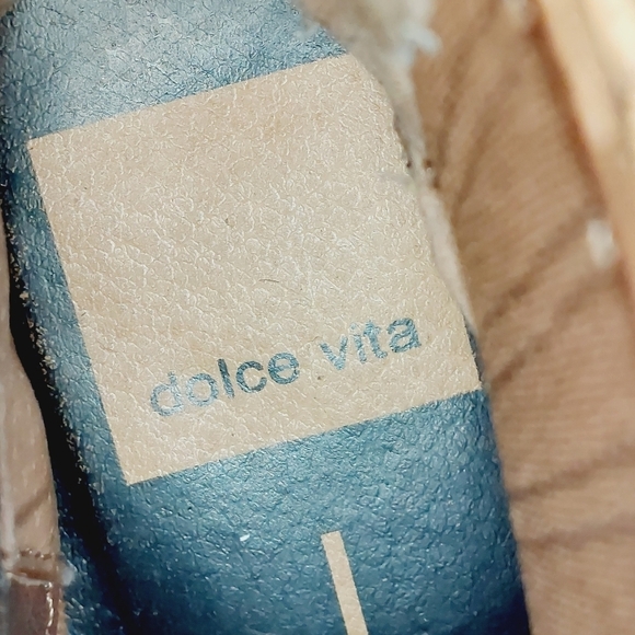 Dolce Vita Brown Suede Leather Pull On Side Elastic Block Heel Ankle Booties E44 - Picture 8 of 12